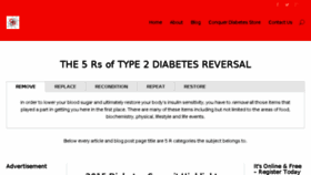What Conquer-diabetes.com website looked like in 2015 (9 years ago)