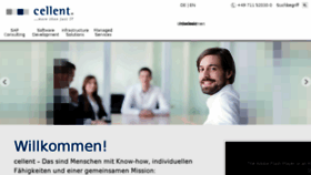 What Cellent.de website looked like in 2015 (9 years ago)