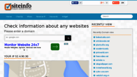 What Checksiteinfo.info website looked like in 2015 (9 years ago)