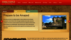 What Coralcastle.com website looked like in 2015 (9 years ago)