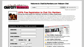 What Chatcitymembers.com website looked like in 2015 (9 years ago)