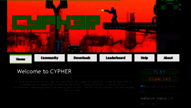 What Cyphergame.net website looked like in 2015 (9 years ago)