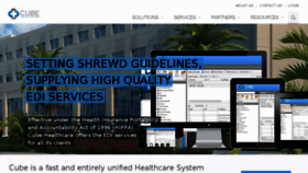 What Cubehealthcare.com website looked like in 2015 (9 years ago)