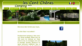 What Camping-lescentchenes.fr website looked like in 2015 (9 years ago)