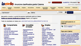 What Calama.locanto.cl website looked like in 2015 (9 years ago)
