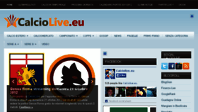 What Calciolive.eu website looked like in 2015 (10 years ago)