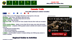 What Canadatrails.ca website looked like in 2015 (10 years ago)