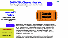 What Classicmovies.org website looked like in 2015 (9 years ago)