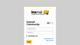 What Community.inxmail.de website looked like in 2015 (9 years ago)