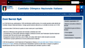 What Coniservizi.coni.it website looked like in 2015 (9 years ago)