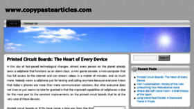 What Copypastearticles.com website looked like in 2015 (9 years ago)