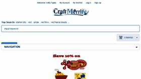 What Craftmerrily.co.uk website looked like in 2015 (9 years ago)