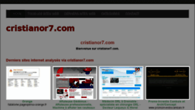 What Cristianor7.com website looked like in 2015 (9 years ago)