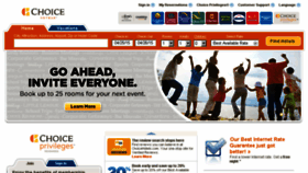 What Choicehotels.com website looked like in 2015 (9 years ago)