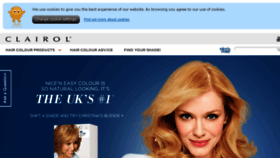 What Clairol.co.uk website looked like in 2015 (9 years ago)