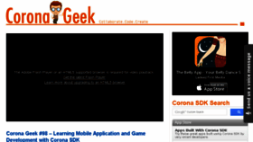 What Coronageek.com website looked like in 2015 (9 years ago)