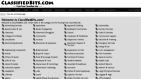 What Classifiedbits.com website looked like in 2015 (9 years ago)