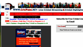 What Cricpower.com website looked like in 2015 (9 years ago)