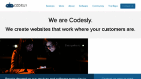 What Codesly.com website looked like in 2015 (8 years ago)