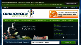 What Creditcheck.ie website looked like in 2015 (8 years ago)