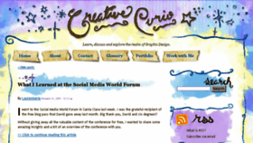 What Creativecurio.com website looked like in 2015 (8 years ago)