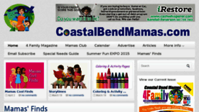 What Coastalbendmoms.com website looked like in 2015 (8 years ago)