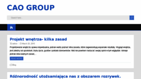 What Caogroup.pl website looked like in 2015 (8 years ago)