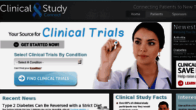 What Clinicalstudyconnect.com website looked like in 2015 (8 years ago)