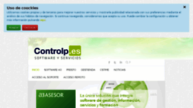 What Controlp.es website looked like in 2015 (9 years ago)