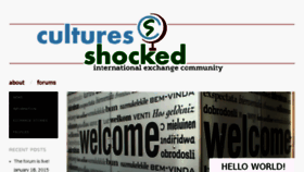What Cultures-shocked.org website looked like in 2015 (8 years ago)