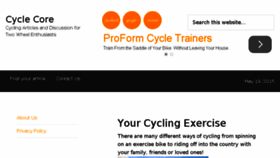 What Cyclecore.com website looked like in 2015 (8 years ago)