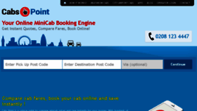 What Cabspoint.com website looked like in 2015 (8 years ago)