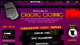 What Chaoticclothing.co.uk website looked like in 2015 (8 years ago)
