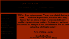 What Capefalconkayak.com website looked like in 2015 (8 years ago)