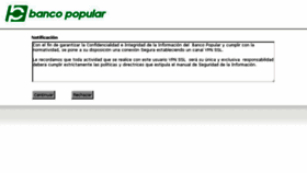 What Conexion.bancopopular.com.co website looked like in 2015 (8 years ago)