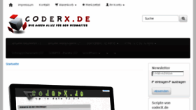 What Coderx.de website looked like in 2015 (8 years ago)