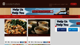 What Cookmates.com website looked like in 2015 (8 years ago)