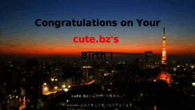 What Cute.bz website looked like in 2015 (8 years ago)