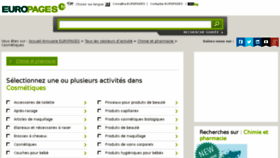 What Cosmetiques.europages.fr website looked like in 2015 (11 years ago)
