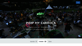 What Canalpimp.catarse.me website looked like in 2015 (8 years ago)