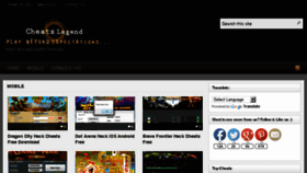 What Cheatslegend.com website looked like in 2015 (8 years ago)