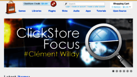 What Clickstore.clickteam.com website looked like in 2015 (8 years ago)