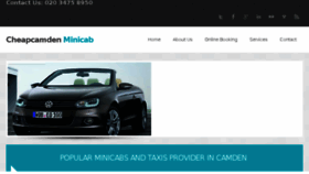 What Cheapcamdenminicab.co.uk website looked like in 2015 (8 years ago)