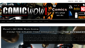 What Comicwow.com website looked like in 2015 (8 years ago)