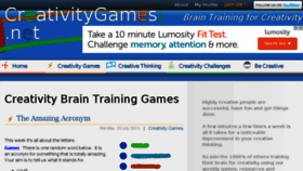 What Creativitygames.net website looked like in 2015 (8 years ago)