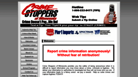 What Crimestoppersmn.org website looked like in 2015 (8 years ago)