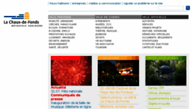 What Chaux-de-fonds.ch website looked like in 2015 (10 years ago)