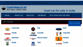 What Carforsale.in website looked like in 2015 (8 years ago)