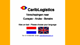 What Cariblogistics.nl website looked like in 2015 (8 years ago)