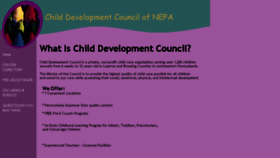 What Childdevelopmentcouncil.com website looked like in 2015 (8 years ago)